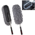 Keep your car and home spotless with our versatile Car Duster featuring a long retractable handle and soft microfiber bristles for superior dust removal. Superior Dust Absorption: High-quality microfiber bristles trap dust effectively on car and household
